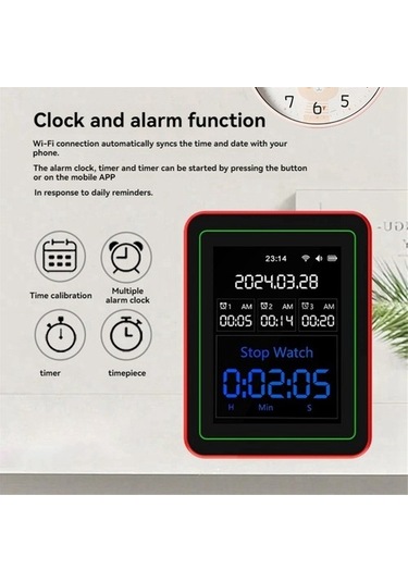 Tuya Wifi 15'i 1 Arada Hava Kalitesi Dedektörü Ev Tipi Taşınabilir Test Cihazı Su8g66
