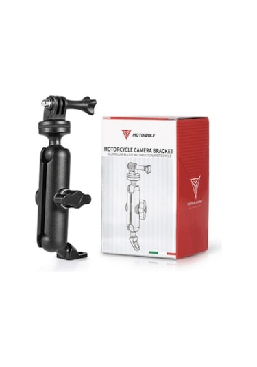 Motowolf Motosiklet Kamera Tutucu Ayna Bağlama Tüm Kameralara Uyar