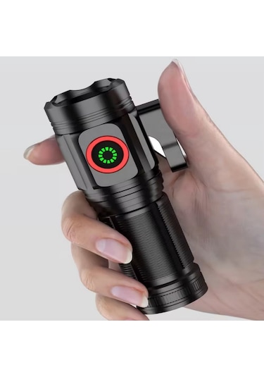 Powerdex Pd-7007 15 Watt Mıknatıslı Mini Şarjlı El Feneri Siyah