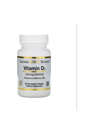California Gold Nutrition Vitamin D3 Vitamin 125 Mcg 5.000 IU 90 Softjel