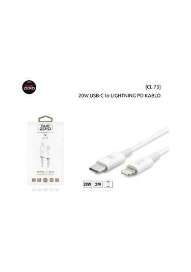 Subzero CL73 USB-C TO Lightnin 20 W PD Kablo 2 M