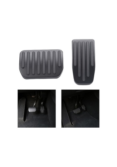 Trendooze Homyl Araba Ayak Pedalı Tesla Model 3 Y İçin Siyah Pedler