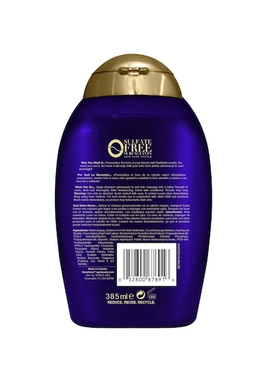 OGX Purple Toning Tonlayıcı Mor Şampuan 385 ML