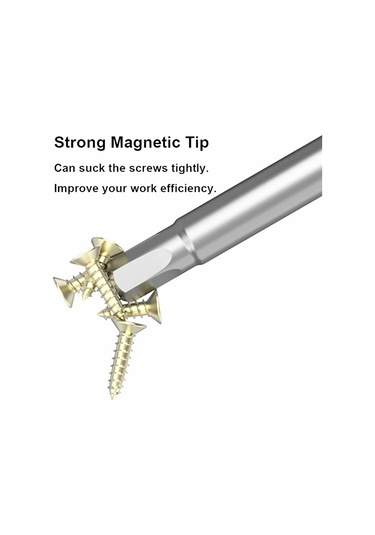 Sointeresting 10 Adet 50mm Altıgen Anahtar Matkap Ucu Metrik H1.5-h12 Elektrikli Altıgen Tornavida Anahtar Soket