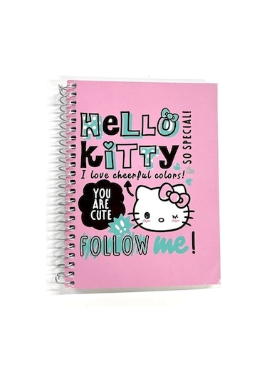 Keskin Color Hello Kitty Not Defteri 80 Yaprak Çizgili Spiralli