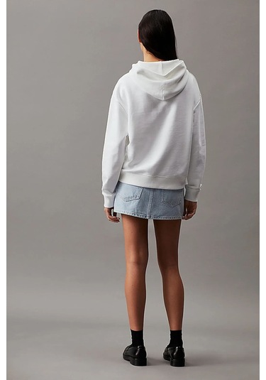 Kadın Hero Logo Hoodıe Sweatshirts Bright White