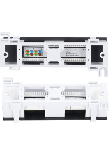 Lemestar 8 Port Rj45 Ağ Patch Panel, Duvar Montajlı, Cat.6, 568a/b Kablolama, Toz Kapaklı, Abs Kasa, Ses/veri/kabloları Dağıtımı
