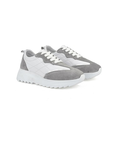 Ziya, Kadın Hakiki Deri Sneaker 1531050z26802420pk Beyaz 1531050z26802420pk 500 Beyaz