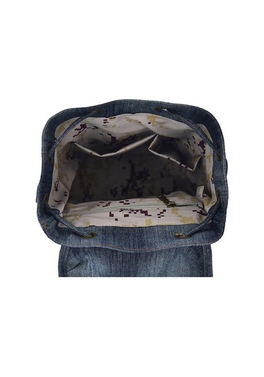 Willowhaven D9006 Multi-purpose Denim Backpack 001 Mavi