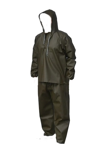 Atmaca Balıkçı Alt Üst Takım Yağmurluk Haki 3XL Haki