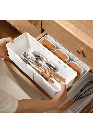 Sones Çekmece Sabit Geri Çekilebilir Saklama Kutusu Bölücü Sofra Takımı Düzenleyici, Stil: Dar Model Diğer