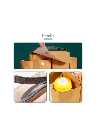 Dianziye Kırmızı Su Geçirmez Nilon Bebek Arabası Çantası - Büyük Kapasite, İç Bölmeli, Toz Koruyucu Tasarım Kırmızı