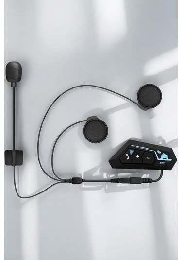 Kask Kulaklığı Motosiklet Intercom Interkom Dinleme Konuşma Özellikli Su Geçirmez