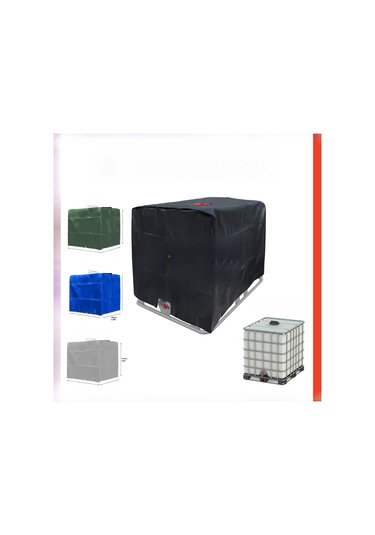 Monyee 1000l Ibc Ton Silo Koruması - 210d Polyester Dışarıda Suya/dünya Tozuna Dayanıklı Isı Yalıtımı - Mavi Özel Üretim Kabin Kılıfı