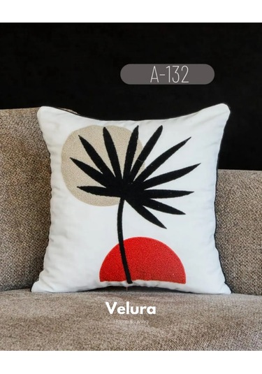 Dekoratif Kırlent & Pinterest Kırlent & Keten Kumaş - Nakış İşleme & A132 Su Yeşili