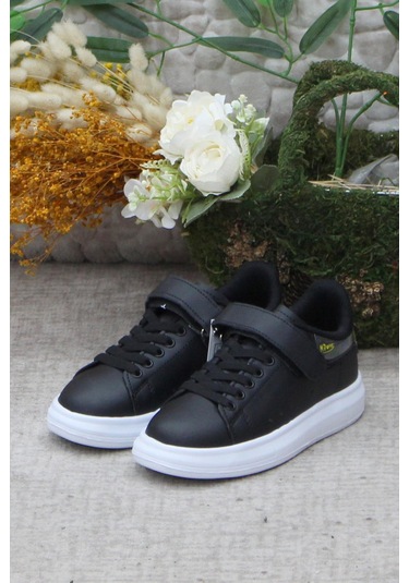 M.p 242 3317 Siyah Beyaz Rahat Hafif Kız Çocuk Ayakkabı 001