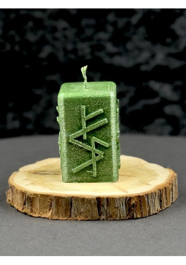 Tajnaa Dver' Finansal Kanalın Arınması İçin Runik Mum 224754604 Yeşil