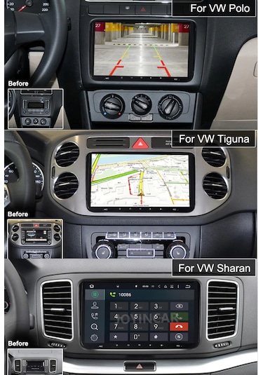 EXVOL 2 GB+32 GB Volkswagen Jetta Android 12 Multimedia Golf Passat Cady