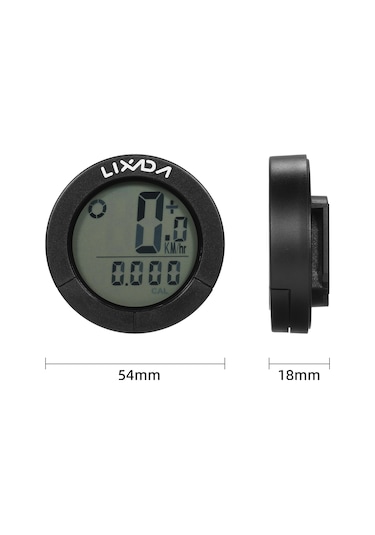 Lixada Usb Şarj Edilebilir Kablosuz Bisiklet Bisiklet Bilgisayarı Su Geçirmez Bisiklet Kilometre Kilometre Sayacı Yeşil Aydınlatmalı Gidon Ve Kök Siyah