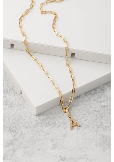 Uşaklıhafız 14 Ayar Ataç Zincirli Kadın Harf Kolye