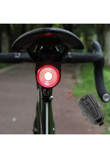 Ranyeek Usb Şarjlı Bisiklet Arka Lambası, Akıllı Fren Ve Sesli Uyarı Sistemi İle Gece Güvenliği Sağlar Çok Renkli