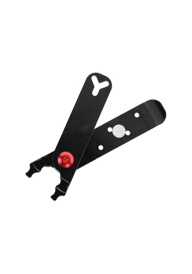 Kosona Alüminyum Alyuminyum Bisiklet Zinciri Açma Takımı - 4'lü Çok Fonksiyonlu: Lastik Çekici, Valf Anahtarı, Zincir Kilit Açıcı Siyah Siyah