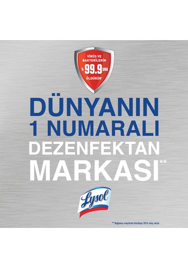 Lysol Pratik Yüzey Temizleyici, Koku Giderici, Dezenfektan Sprey Temizliği Esintisi 6 x 400 ML
