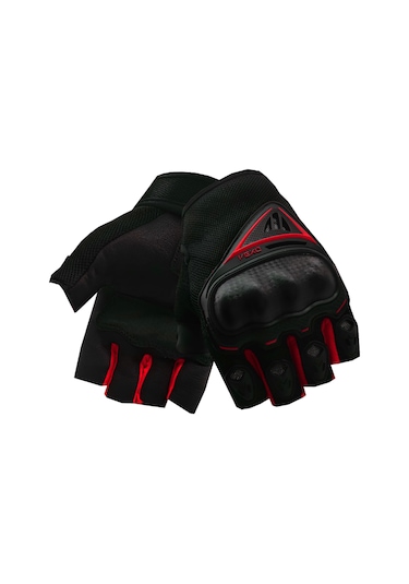 Vexo Santa 2 Motosiklet Eldiveni Kırmızı - Siyah