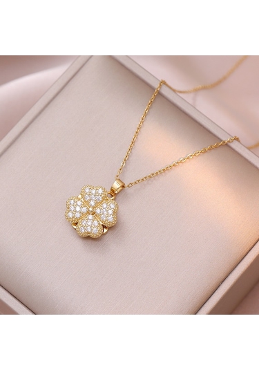 Bayan Kolye: Moda Estetiği Titanyum Çelik Kolye No.137 Çok REnkli