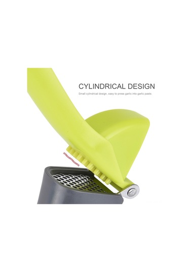 Kangvka Stanyum Çelik Sarımsak/imren Ezici, Kolay Kullanım, Temizleme Ve Taşıma, Ergonomik Plastik Kollü, Ev/restoran Uygun Yeşil Ve Gri