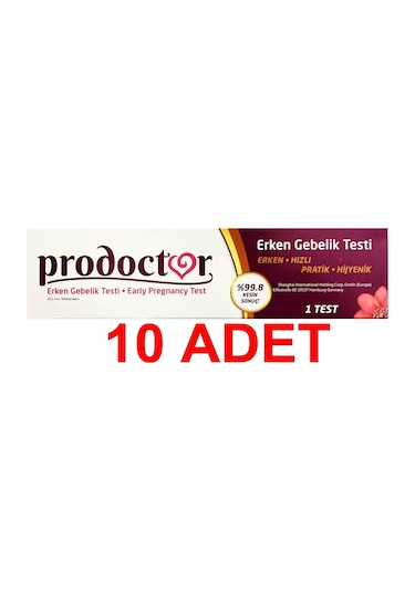 Prodoctor Pratik Erken Gebelik Testi 10'lu