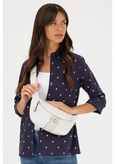 U.S. Polo Assn. Kadın Beyaz Bel Çantası 50293693-VR013