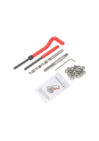 Fortunelane 25 Parça M6 Diş Onarım Aletleri, Yüksek Hız Çeliği, Hafif Kılıf Dahil