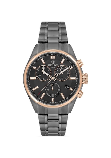 Hislon Masterwork Ms207t-04sr Çizilmez Safir Cam Erkek Kol Saati Çok Renkli
