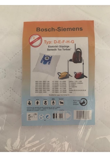 Bosch Uyumlu-siemens  Toz Torbası 20 Adet