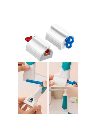 Çevirmeli Diş Macun Sıkacağı 2 Adet Diş Macunu Aleti Sıkma Aparat Diğer