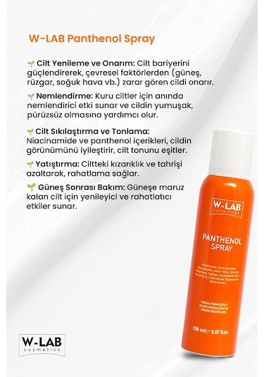 W-Lab Cosmetics Panthenol Sprey 150 ML