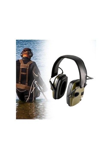 Homyl İnşaat Çim Biçme İçin Elektronik Kulak Koruma Yeşil