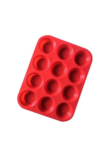 Turuncu Silikon Muffin Tavası Seti - Cupcake Tavaları 12 Bardak Silikon Pişirme Kalıpları, Bpa İçermeyen% 100 Gıda Sınıfı, Sıkıştırma Testi Onaylandı