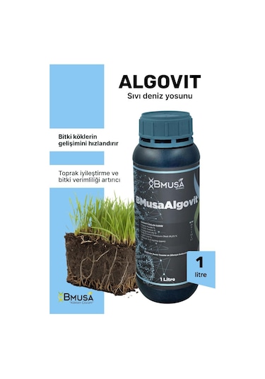 Bmusa Algovit 1 Lt Sıvı Deniz Yosunu 1 L