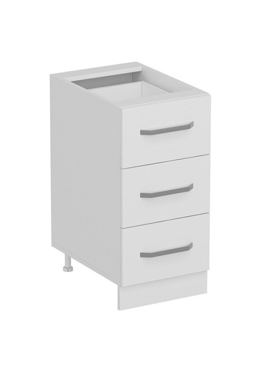 Minar Mutfak Alt Modül 3ç Nray 40cm Dolap Beyaz - B1