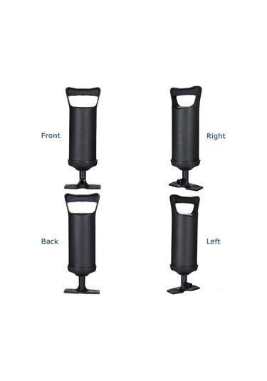 Mufunye İki Yönlü El Pompa, 3 Farklı Uçlu, Hızlı Hava Doldurma, Dayanıklı Plastik, Renkli Kutu, Havlu Yataklar-oyunlar İçin