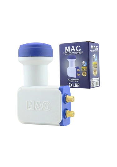 Mag Çiftli Twin Lnb Altın Uçlu Phılıps Chip 0.1db