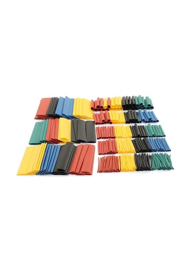 Renkli Isıyla Daralan Makaron Seti - 328 Adet