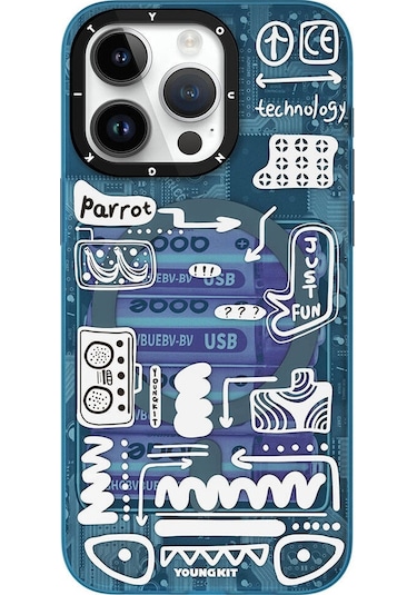 Iphone Uyumlu 15 Pro Max Kılıf Magsafe Şarj Özellikli Youngkit Dark Matter Serisi Kapak