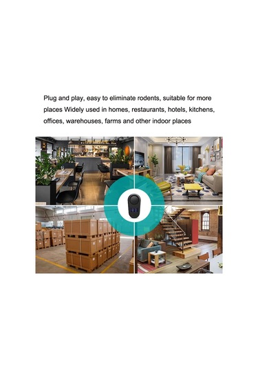 Yüksek Güçlü Ekran Ultrasonik Fare Kovucu Sivrisinek Kurtlayıcı Ev Akıllı Böcek Kovucu Abd Fişi Beyaz , Boyut:abd Fişi