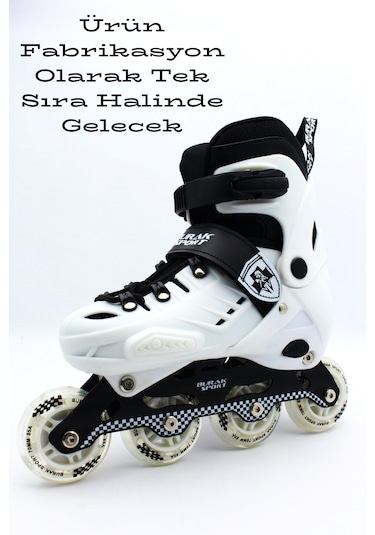 Profesyonel Işıklı Silikon Teker Ayarlanabilir Çocuk-yetişkin Pat Beyaz