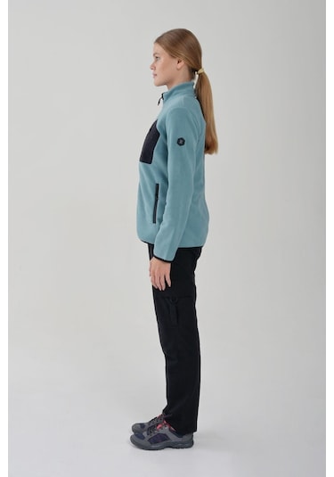 Exuma Kadın Mınt Tam Fermuarlı Polar 2322003-nane Yeşil