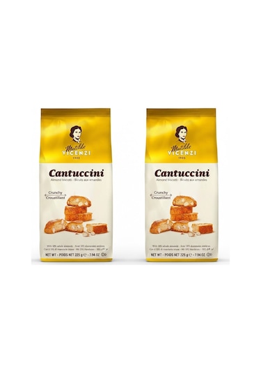 Matilde Vicenzi Cantuccini Bademli Kurabiye Biscotti 225 G 2 Adet
