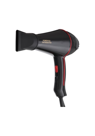 Powertec TR-601/TR-601S Turbo Profesyonel 2500 W Saç Kurutma Makinesi Siyah